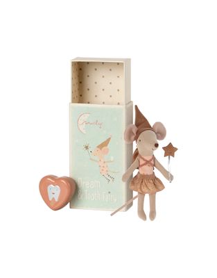 Tooth Fairy Mouse in Matchbox-Rose