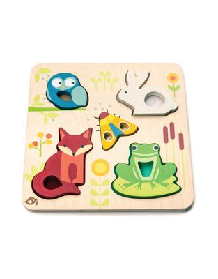 Touchy Feely Animals Wooden Puzzle