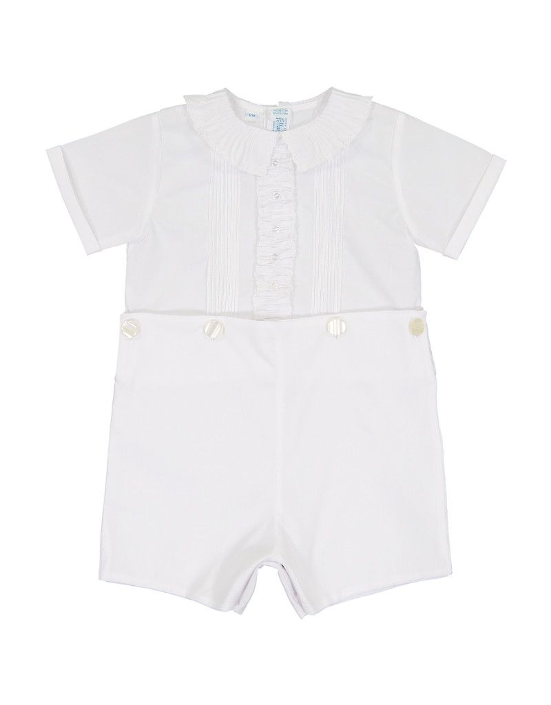 Vintage White Ruffled Bobby Suit