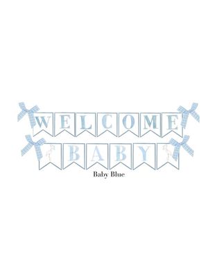 Welcome Banner, Baby Boy