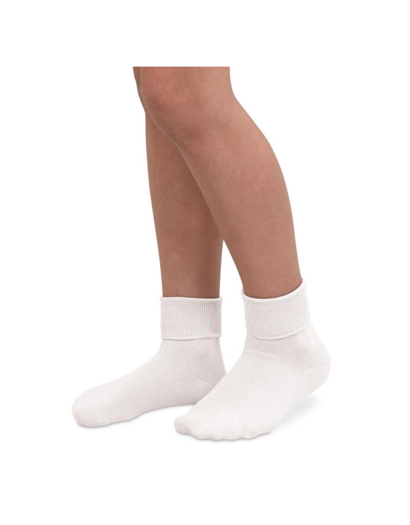 White Basic Turn Sock 2200