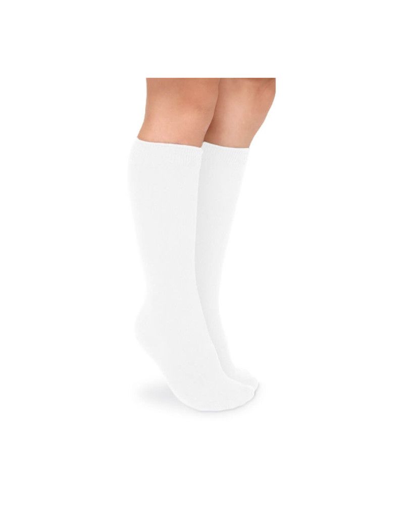 White Cotton Knee High 2 Pack 1600 