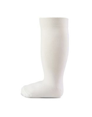 White Cotton Knee High 8605