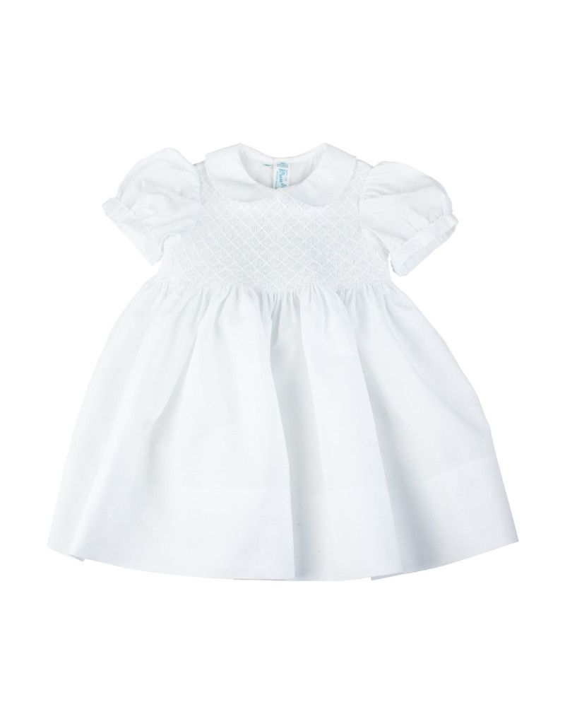 White Diamond Smocked Dress
