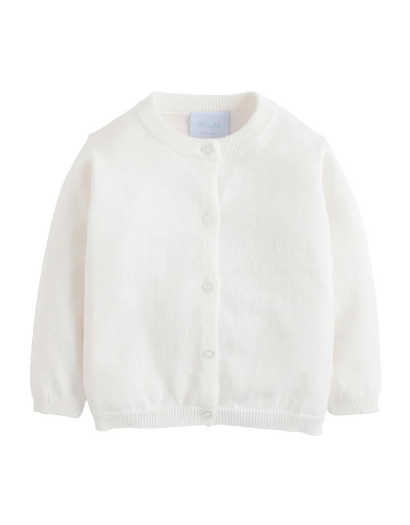 White Essential Cardigan