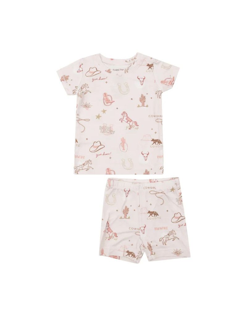 Wild West Pink Short PJ Set