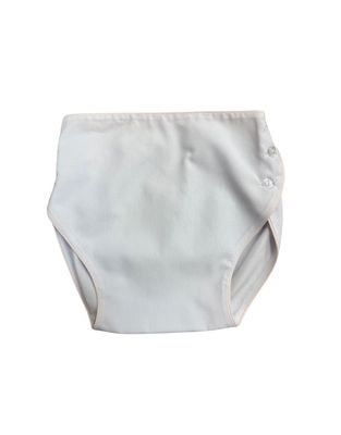 Diaper Cover White W/ Pink