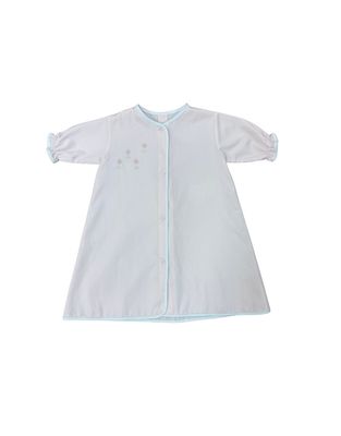 Pique Daygown Pink/White, FLower