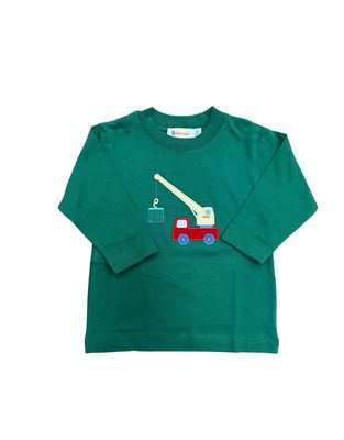 L/S  hunter Green Crane Lifting Shirt 