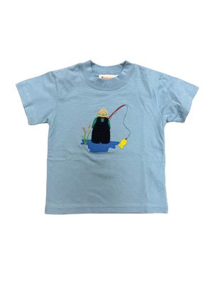 S/S Fishing in Water Lt Steel Shirt