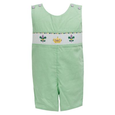 Green Smocked Crown Jon Jon