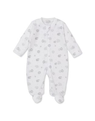 Silver Baa Baa Sheep Footie w/ Zip