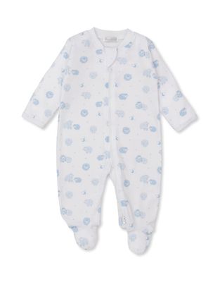 Light Blue Baa Baa Sheep Footie w/ Zip