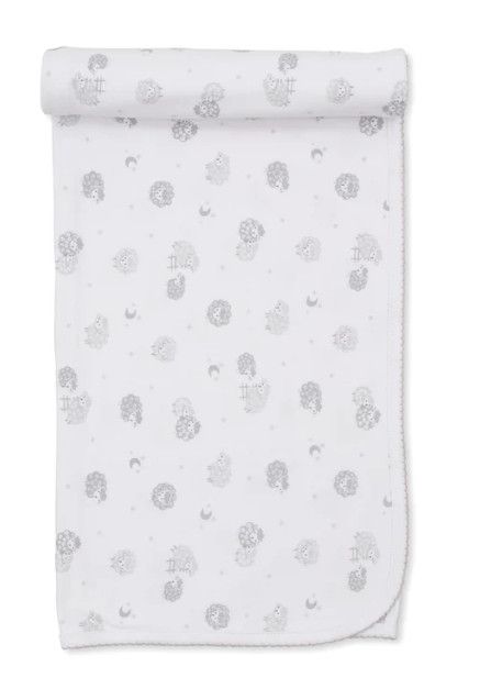 Silver Baa Baa Sheep Blanket