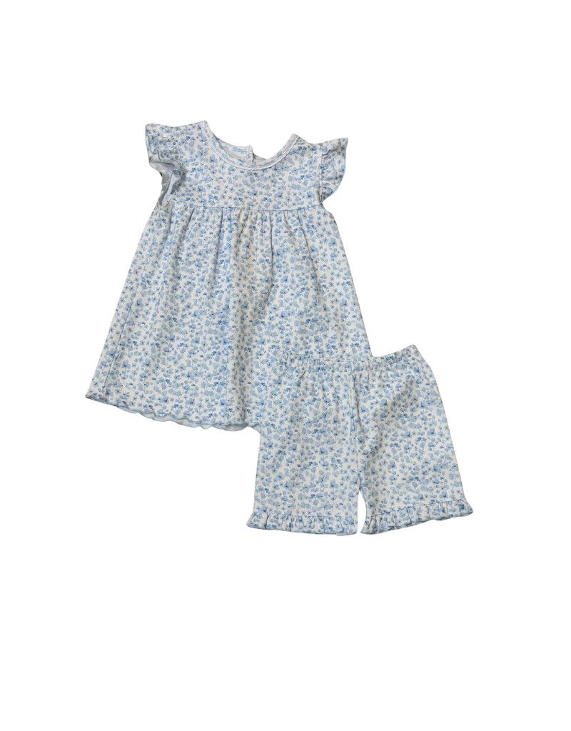 Blue Floral Short Set