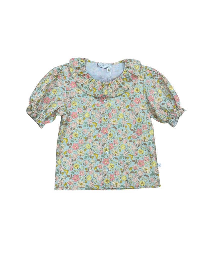 Muted Garden Floral Elise Blouse