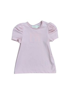 Rose Puff Sleeve Knit Top