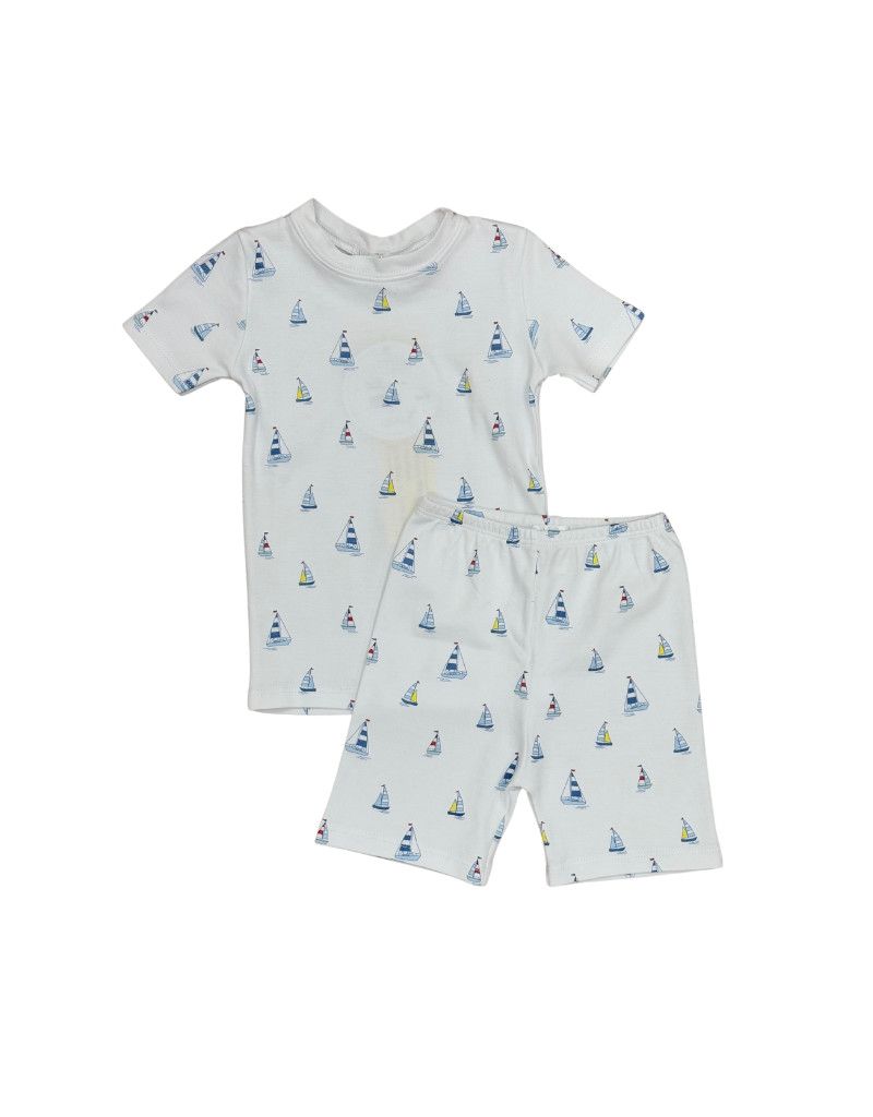 Sailboat Short Pajama Set
