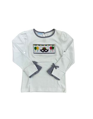 Smocked Mardi Gras Mask LS
