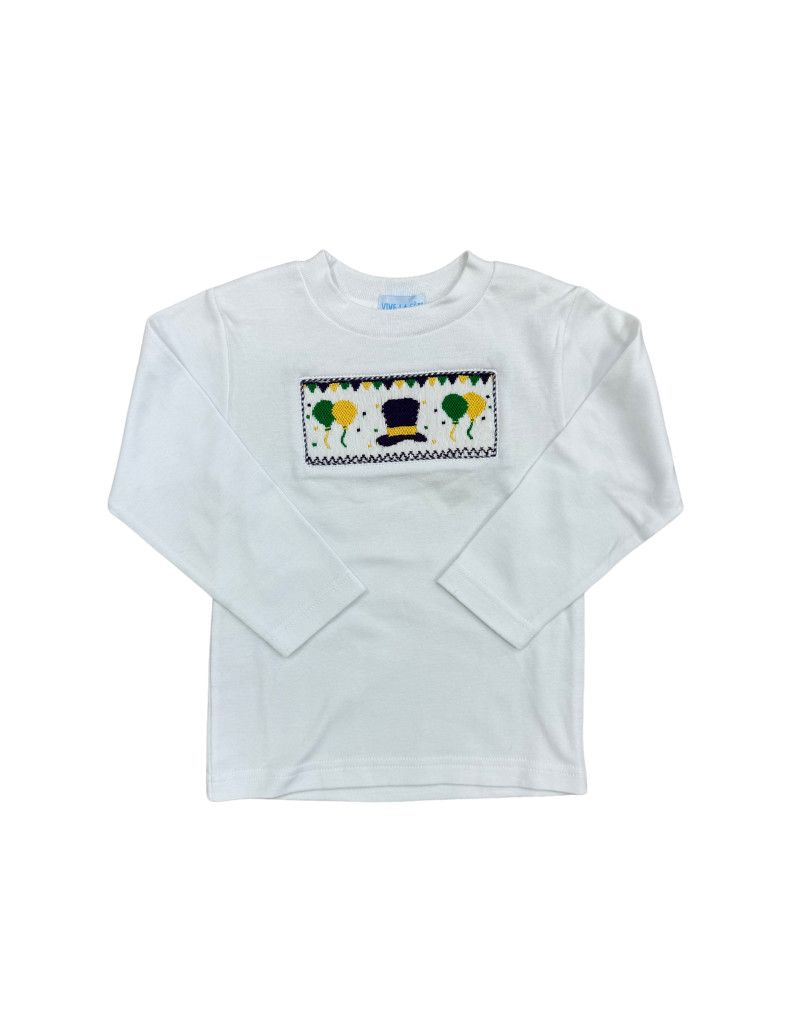 Smocked Mardi Gras Hat LS