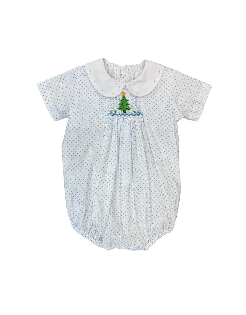 Blue Dot Smocked Tree Bubble 9m