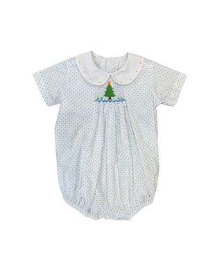 Blue Dot Smocked Tree Bubble 9m
