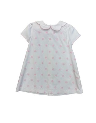 Pink Pique Flutter Collar A-Line Dress 5