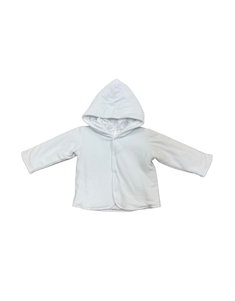 Hooded Wrap Jacket, Blue