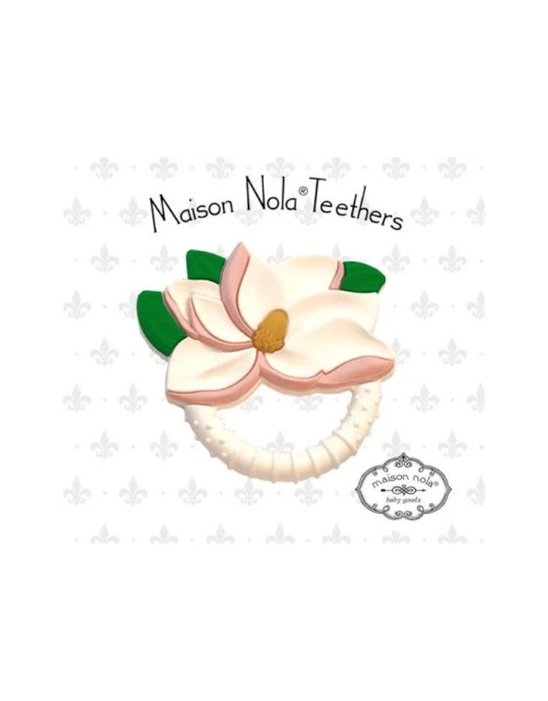 Magnolia Silicone Teether Pink