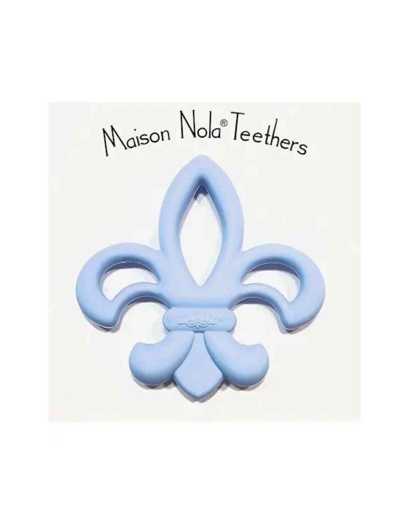 Blue Fleurdelis Teether