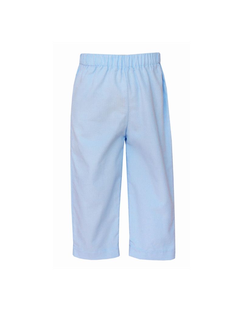 Light Blue Cord Pull On Pant