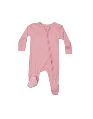 Bamboo Bridal Rose - 2 Way Zipper Footie