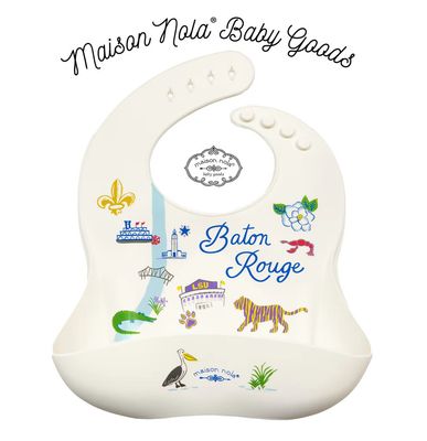 Map Baton Rouge Silicone Bib