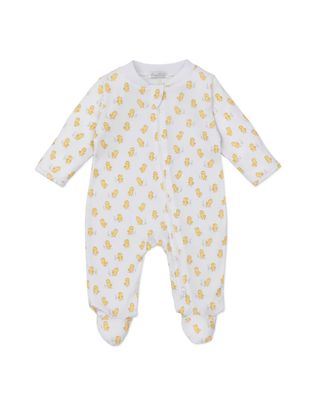 Footie w/ Zip, Printed Cheery Chicks