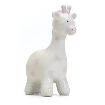 Pink Spotted Giraffe Piggy Bank