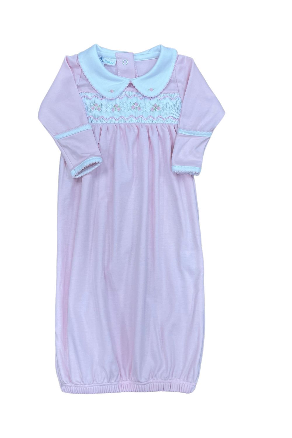 Emily and Ethan Smk Collared Gown, Pink