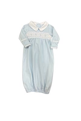 Emily and Ethan Smk Collared Gown, Blue