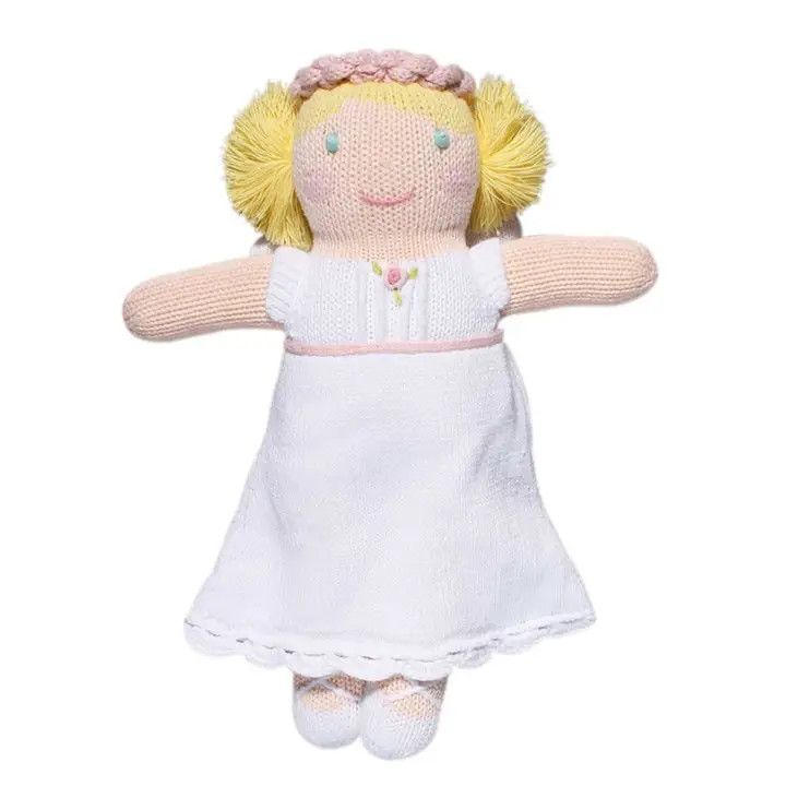 7" Grace the Angel Knit Doll/Rattle