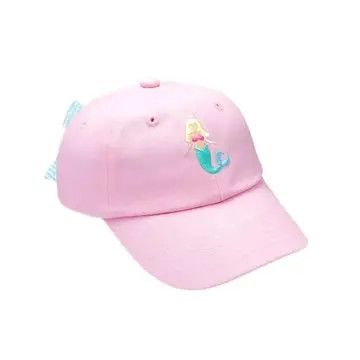 Pink Mermaid Bow Baseball Hat (Youth)