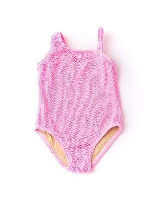 Crinkle One Shoulder Pink