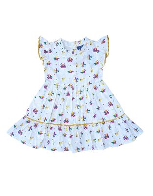 Mardi Gras Medley Ruffle Dress