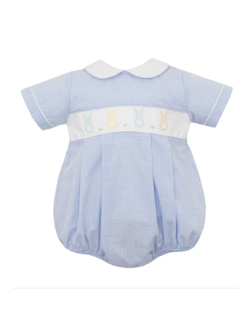 Cottontails Lt Blue Gingham Boy&#39;s Bubble