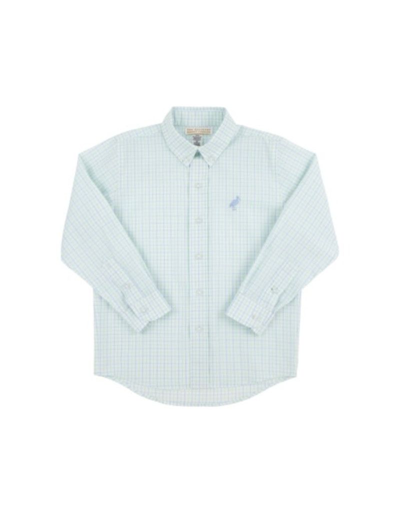 Dean`s List Dress Shirt,  Seafoam/Beale Street Blue Windowpane