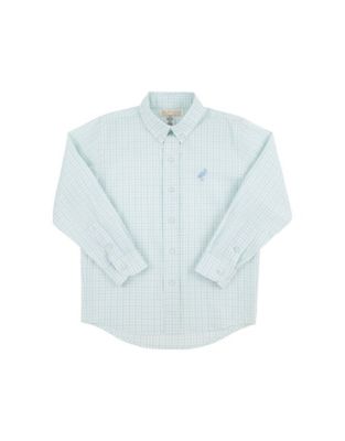 Dean`s List Dress Shirt,  Seafoam/Beale Street Blue Windowpane