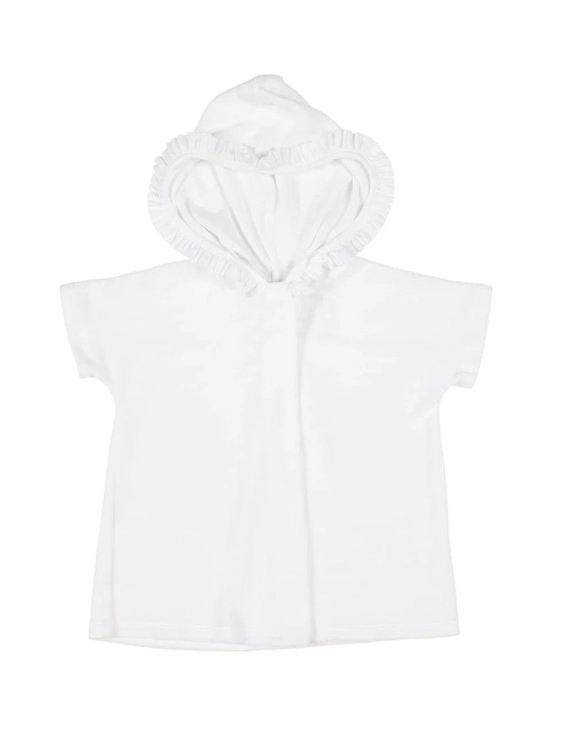 Knitted Terry Hooded Kimono Coverup