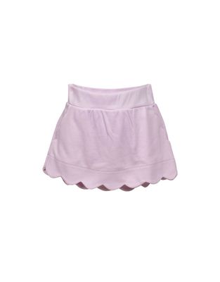 Pink Scallop Pima Skort