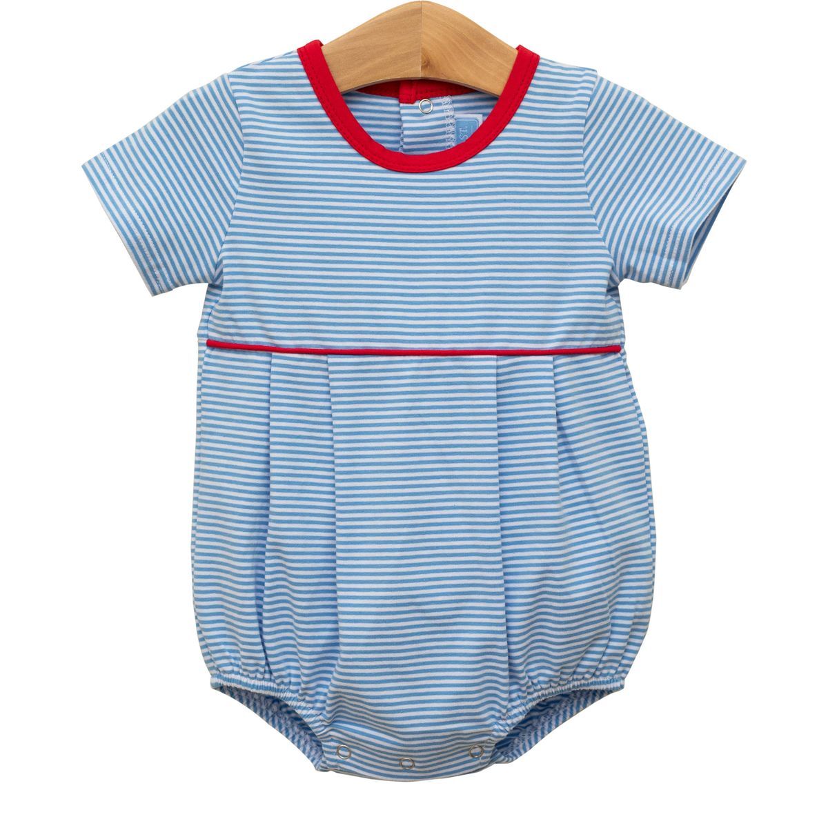 Bentley Bubble Cornflower Stripe/ Red