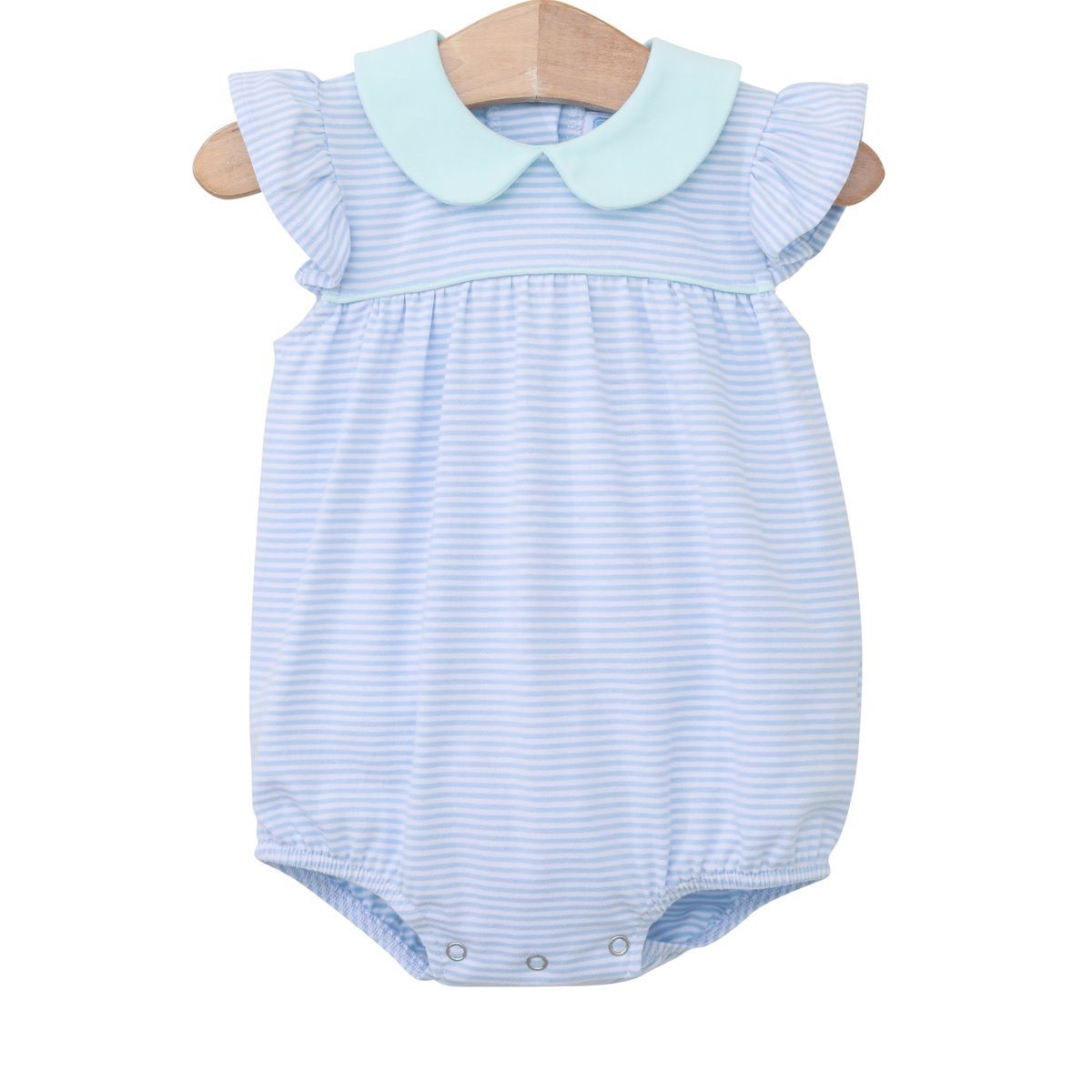Genevieve Bubble, Light Blue Stripe/ Light Mint