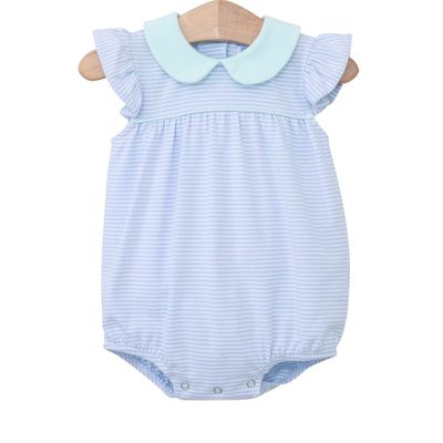 Genevieve Bubble, Light Blue Stripe/ Light Mint
