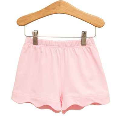 Scalloped Shorts- Light Pink